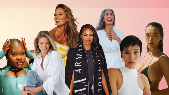 Form left to right: Achieng Agutu, Berkleigh Wright, Jena Sims, Brittney Nicole, Nina Cash, Sharina Gutierrez, and Penny Lane.